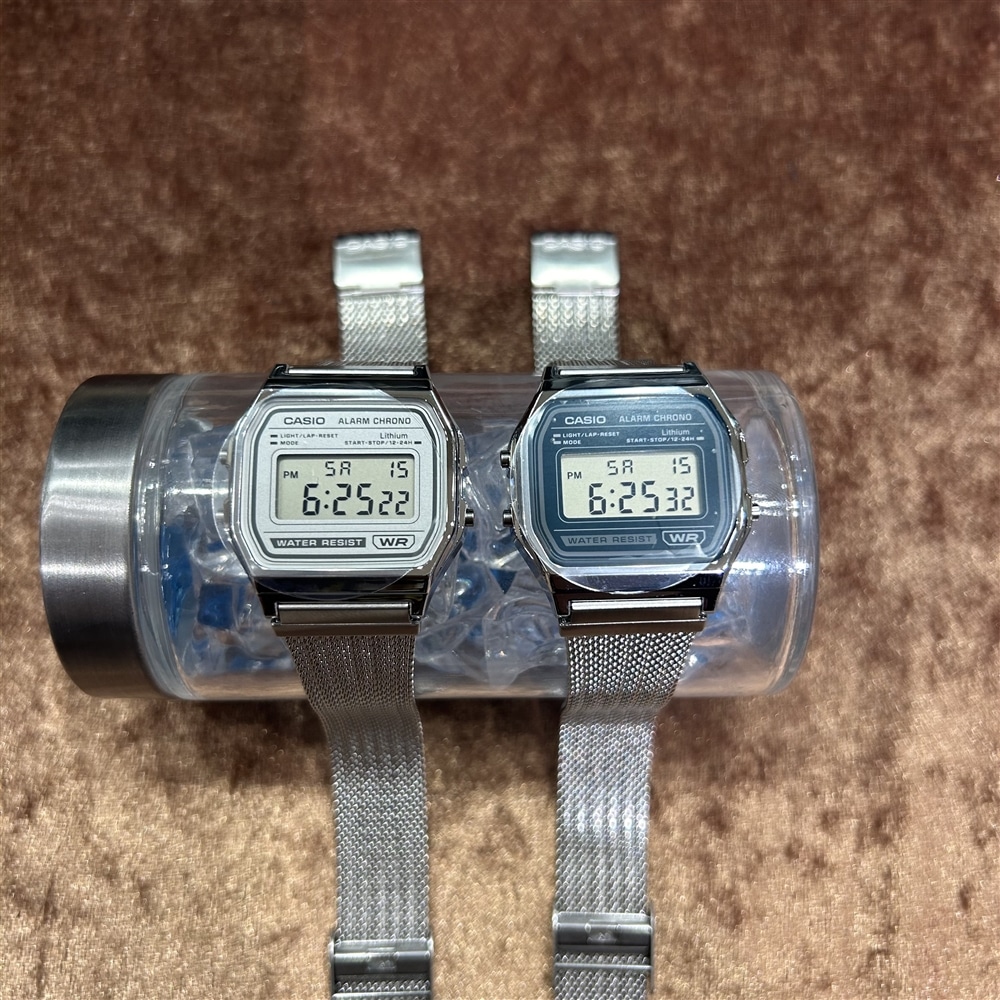 【CASIO】新作のメッシュバンド仕様のCASIOのデジタル時計のご紹介〈junksルクア大阪〉