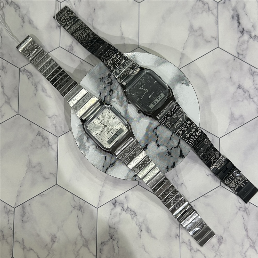 【CASIO】リバティーコラボレーションモデル登場‼︎ ペイズリー柄をバンドと文字板を兼ね備えた時計のご紹介〈junks ルクア大阪店・梅田〉