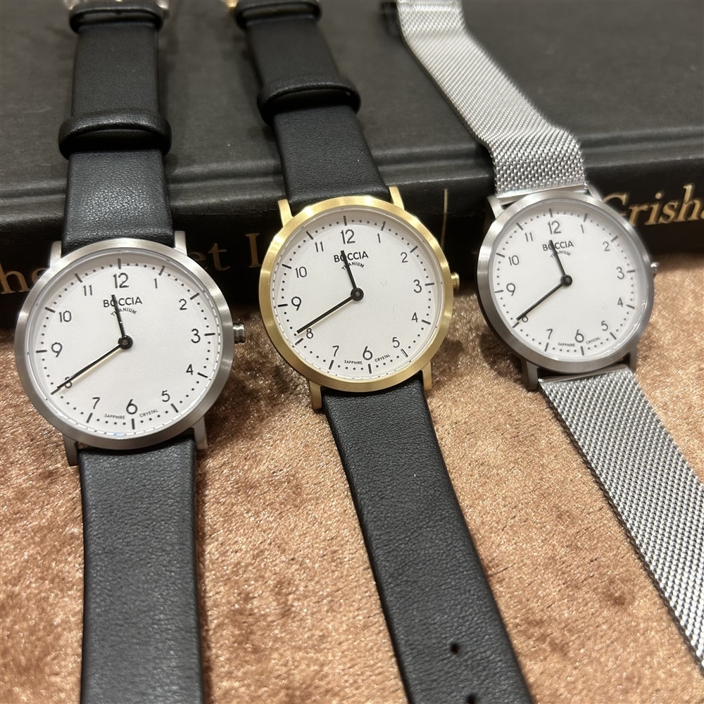 【BOCCIA TITANIUM】スリムで着け心地の良い腕時計のご紹介〈junksルクア〉