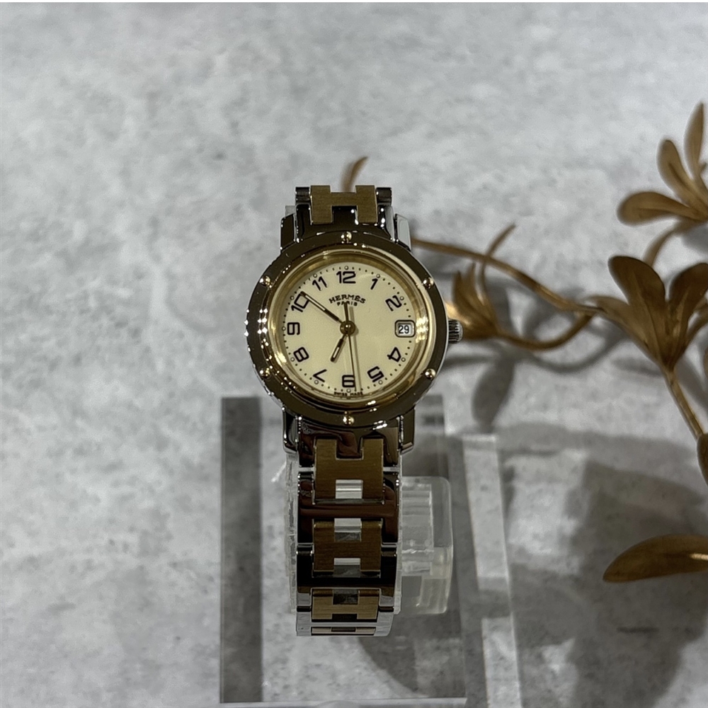【VINTAGE HERMES】クリッパー クリーム文字盤コンビのご紹介〈junks ルクア大阪・梅田〉