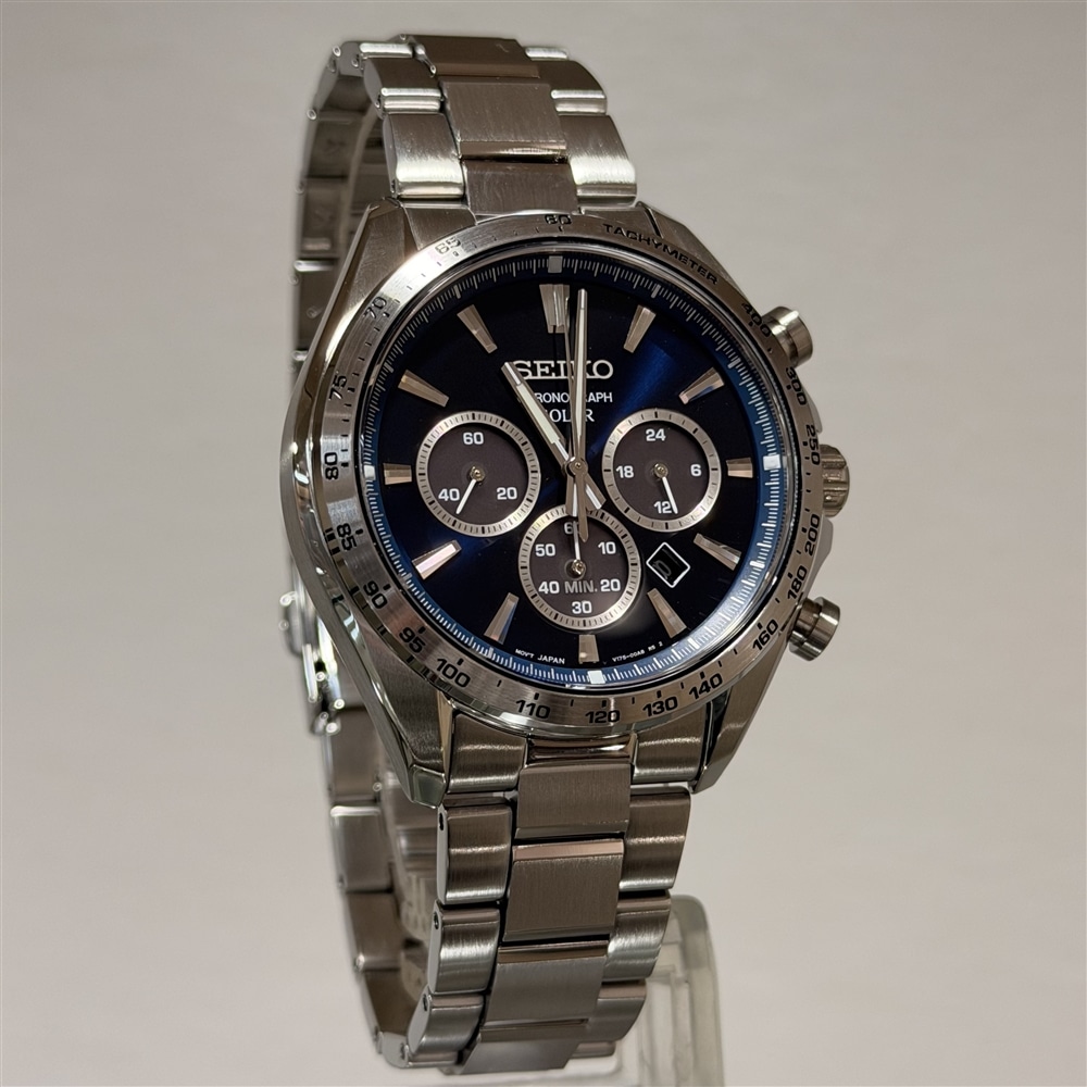 【SEIKO】ソーラー式クロノグラフを入荷致しました。
