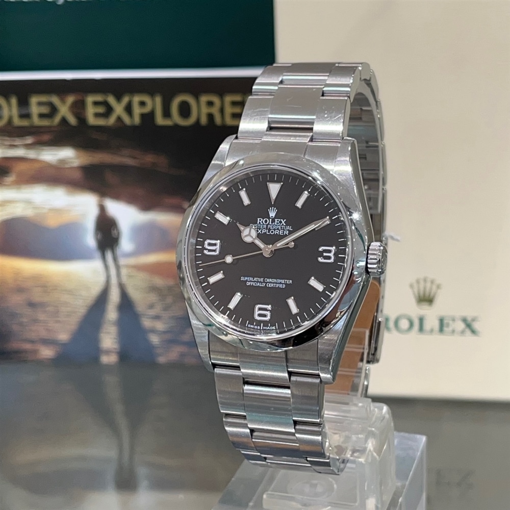 【ROLEX】「エクスプローラーI 」あります！！！！！完璧な日常使いを体現する逸品【VINTAGE WATCH】