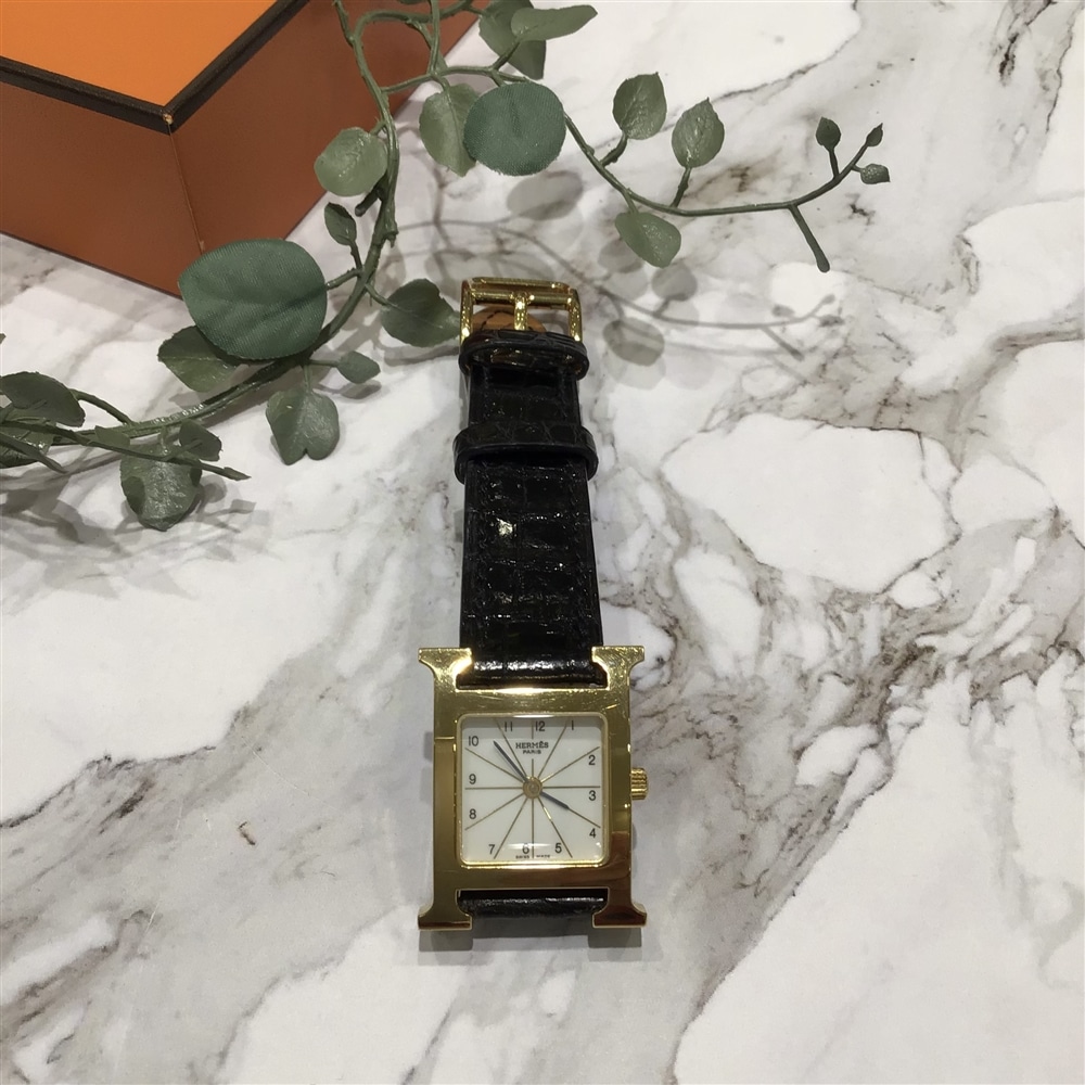 【ヴィンテージ】HERMES Hウォッチ入荷しております