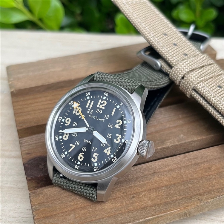 新品 ミリタリーウォッチ イギリス軍デザイン セイコームーブ スイープ 