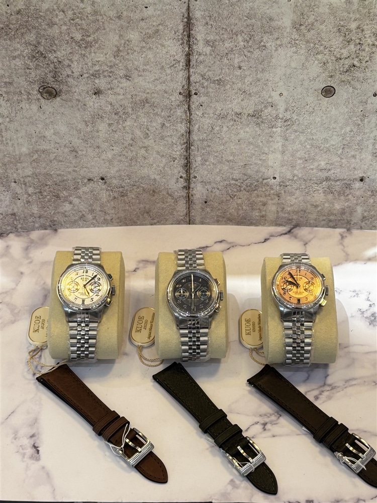 【KUOE】KUOE初の自動巻きクロノグラフを3種類ご紹介いたします。 【グランフロント大阪（梅田）】