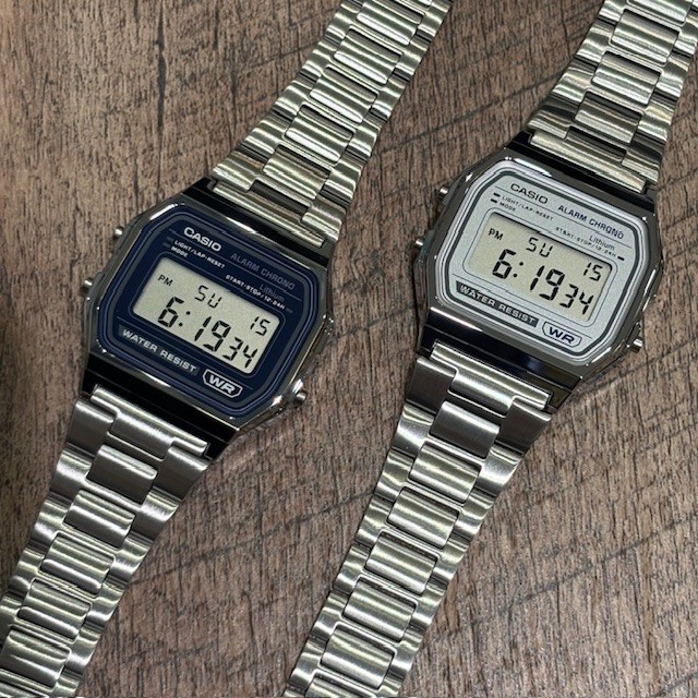 A158Wに爽やかな新色登場 CASIO A158WEA-2JF & A158WEA-7JF