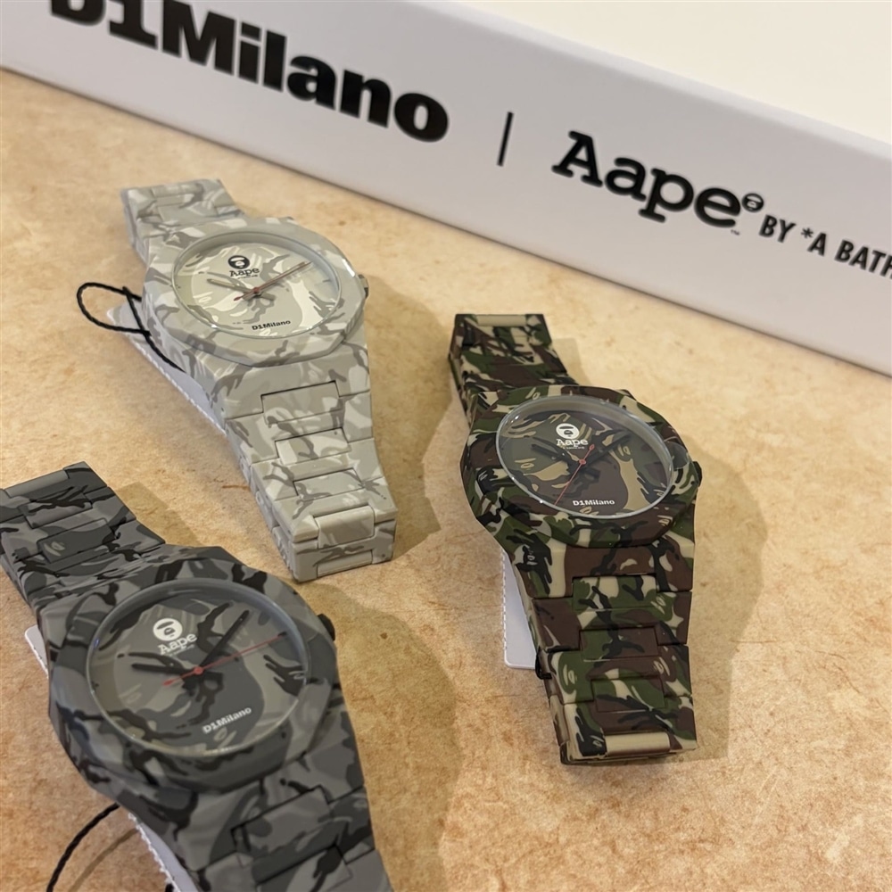 【D1MILANO】D1MILANOの人気モデルとAAPEのコラボが登場！【福岡パルコ店】