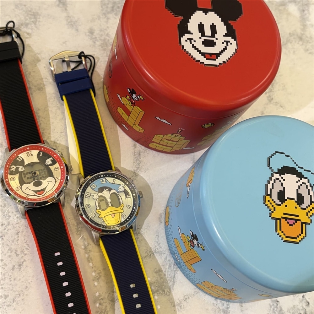 【FOSSIL】名作「BIGTIC」からミッキー&ドナルドの限定エディションが登場!【福岡パルコ店】