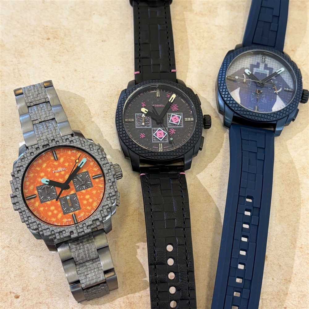 【FOSSIL】世界的人気ゲーム！Minecraftとのコラボモデルが登場！【福岡パルコ店】