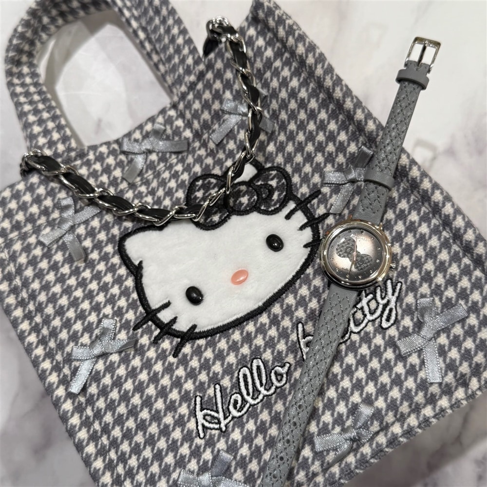 【Angel Heart】可愛い千鳥柄のバッグ付いてくる！ハローキティコラボウォッチのご紹介！