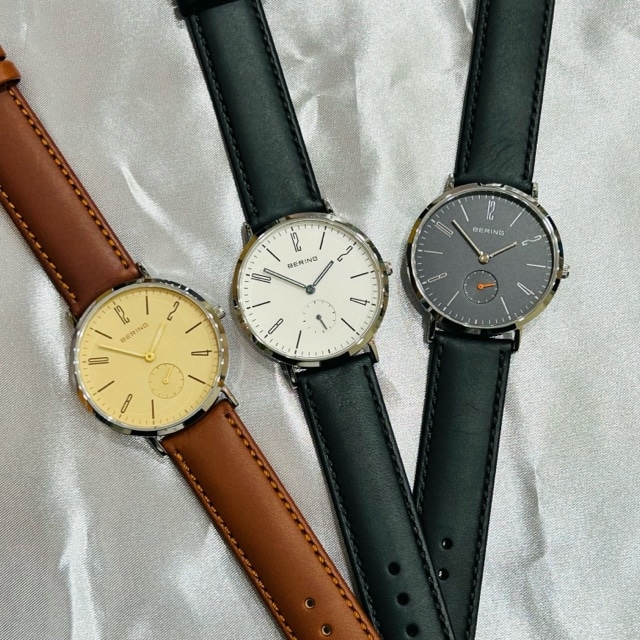 【BERING】見やすい！シンプルレザーウォッチ！