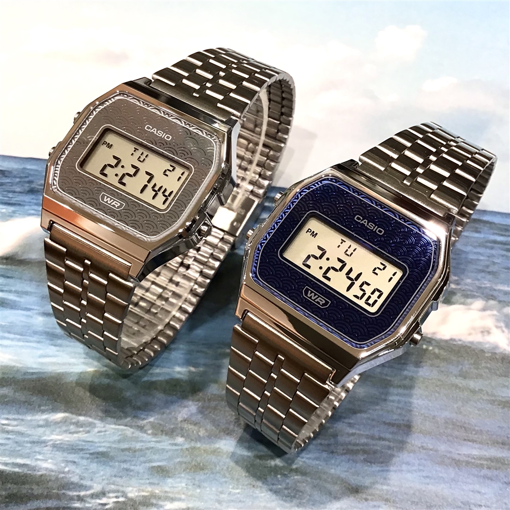 【CASIO】日本の伝統的な模様「青海波」をあしらった「和」な時計★