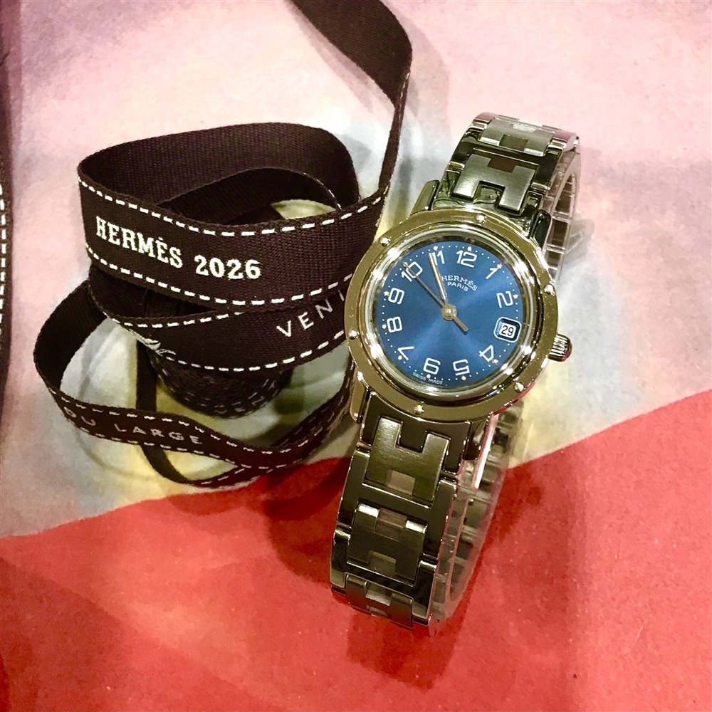 【HERMES   vintages】Blue CLIPPER、i l y a (あります！)