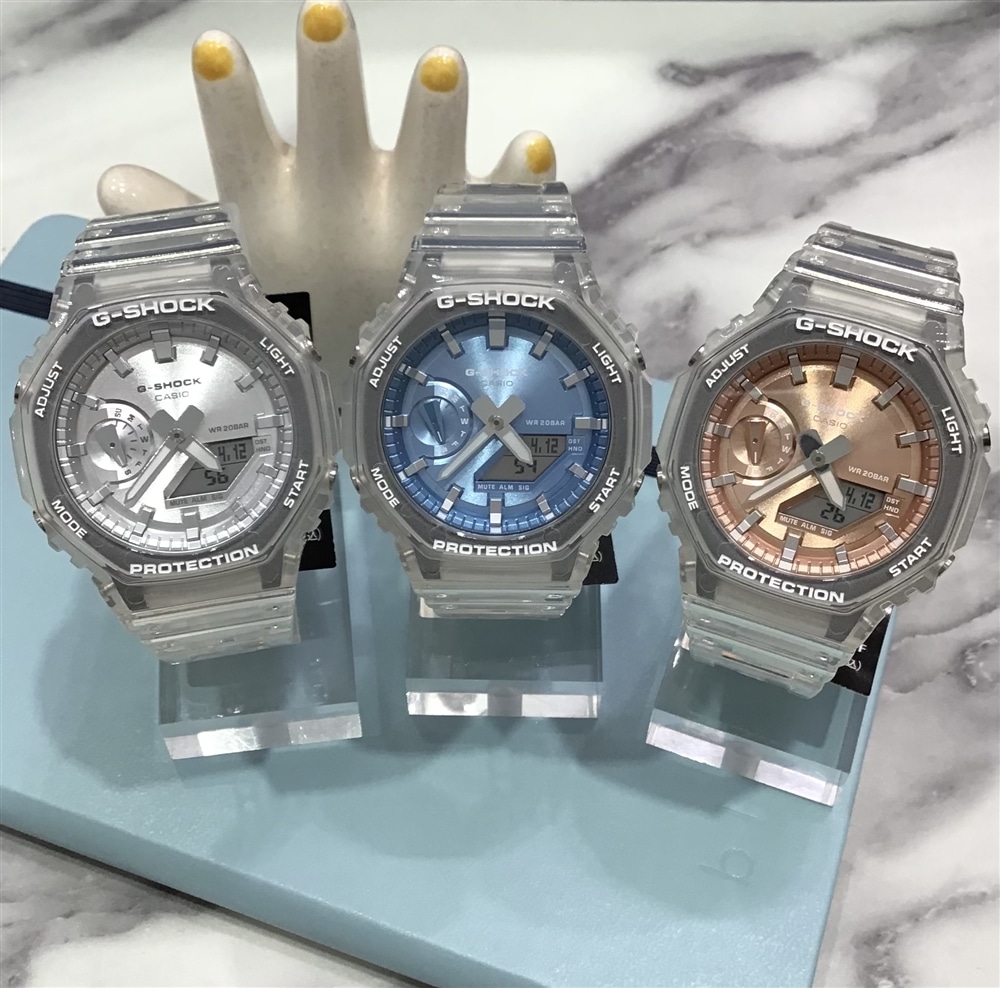 【G-SHOCK】夏にぴったり！！スケルトン素材を使用したモデルのご紹介
