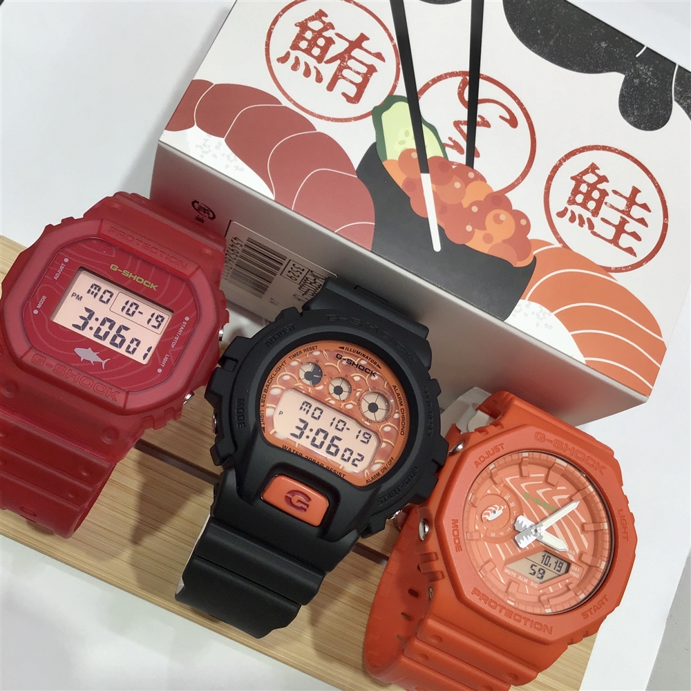 【アミュ鹿児島店】G-SHOCK 《まぐろ・サーモン・イクラ》寿司モデル♪