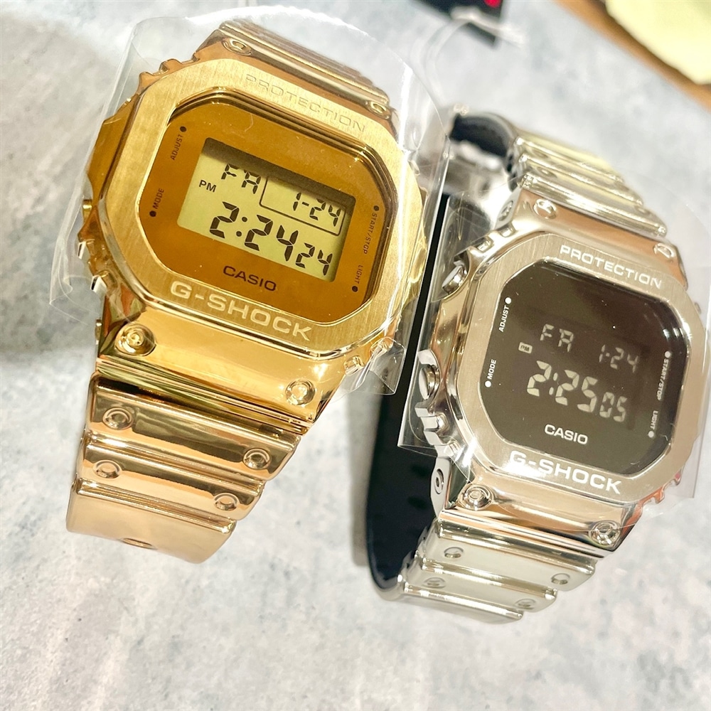 【G-SHOCK】シルバーとゴールドのワントーンカラー登場！