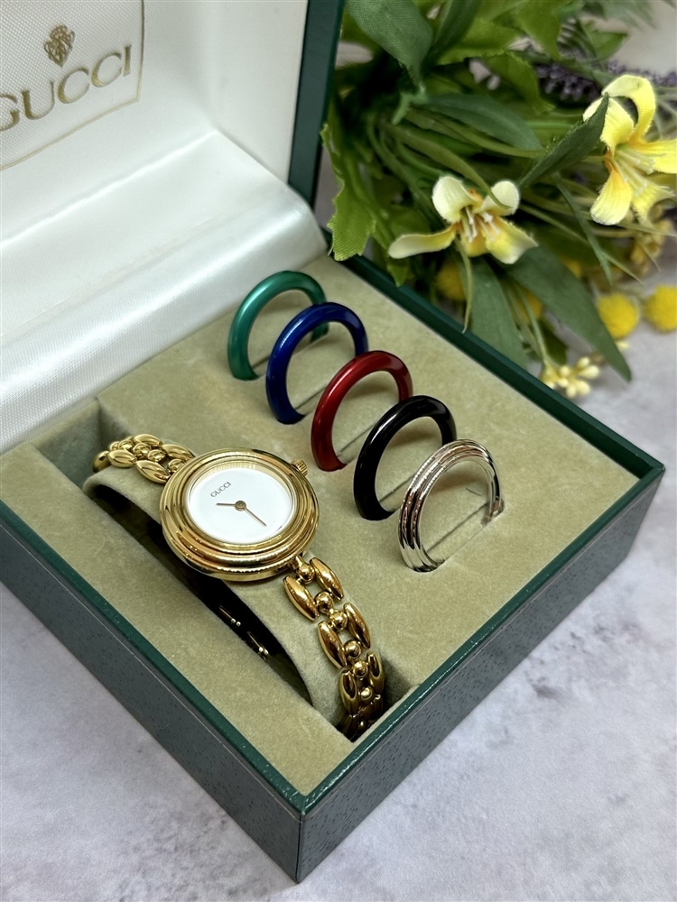 【Vintage GUCCI】6色を気分に合わせて楽しめる！大人気のCHANGE BEZEL入荷しました！
