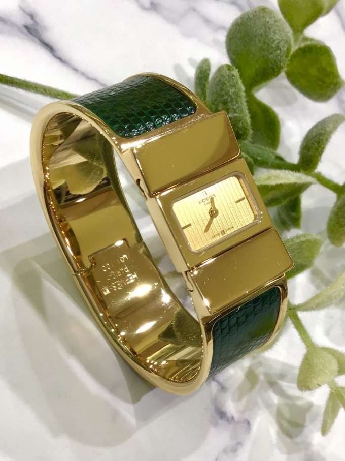 【HERMES vintages】　バングルウォッチ　''ロケ''