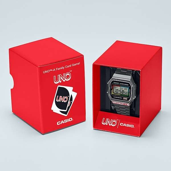 【CASIO】世界中で愛されているカードゲーム「UNO」とのコラボモデル！