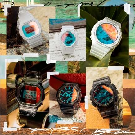 全面ガラス蒸着を採用！夏を彩る【G-SHOCK】Beach time lapse