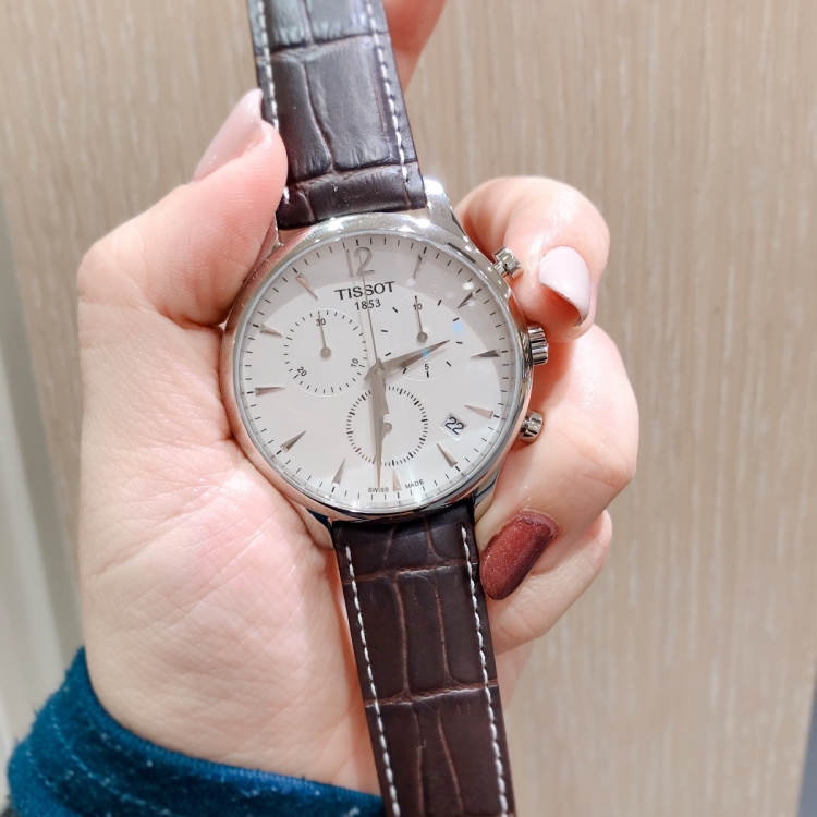 ティソ SKO-JA-12927 50M クォーツ クロノグラフ 中古 傷有り 腕時計 