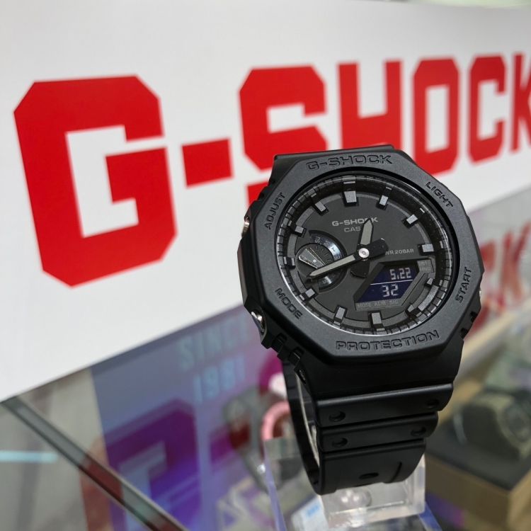 美しい CASIO 腕時計 GA-2100-1A1JF オールブラック G-SHOCK オール