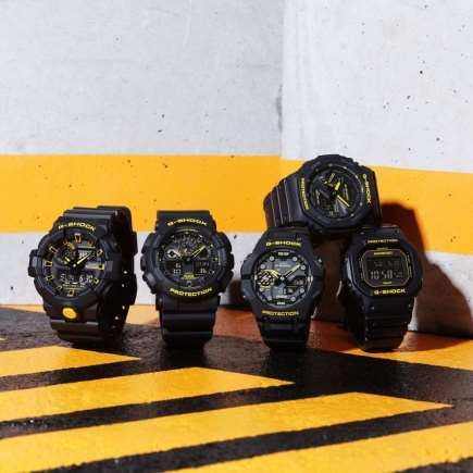 ブラックにイエローの“警戒色”を加えた【G-SHOCK】Caution Yellow登場