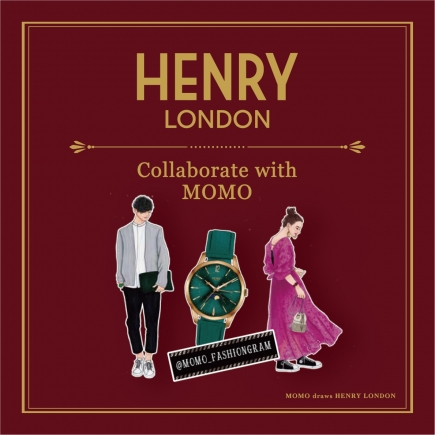 【HENRY LONDON】×【ファッションイラストレーターMOMO】